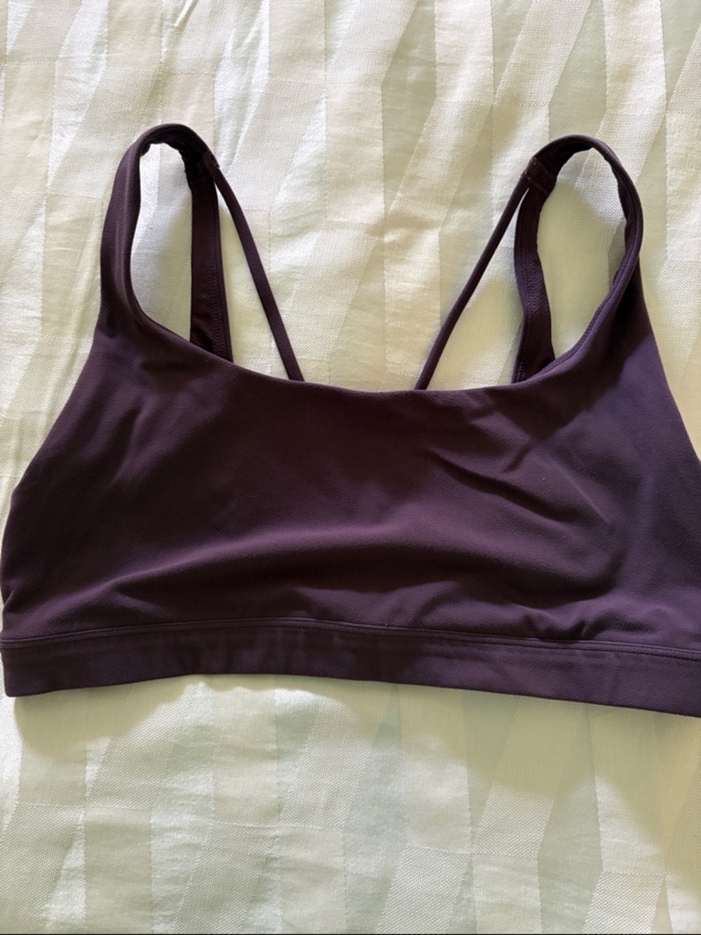Athleta Plum Double-Strap Low-Impact Sports Bra